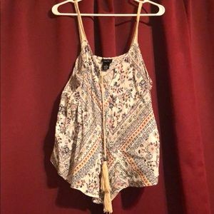 Asymmetrical tank top